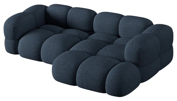 -25 % Dny MOMENTI– Cosmopolitan Design Tmavě modrá rohová pohovka Loretto 250 cm, pravá