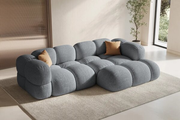 -25 % Dny MOMENTI– Cosmopolitan Design Šedá rohová pohovka Loretto 250 cm, pravá