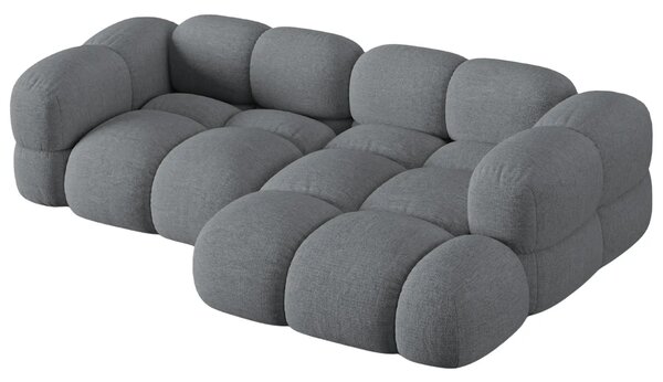 -25 % Dny MOMENTI– Cosmopolitan Design Šedá rohová pohovka Loretto 250 cm, pravá
