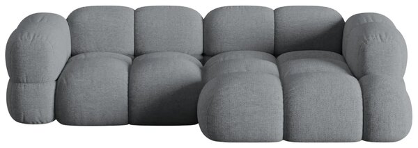-25 % Dny MOMENTI– Cosmopolitan Design Šedá rohová pohovka Loretto 250 cm, pravá