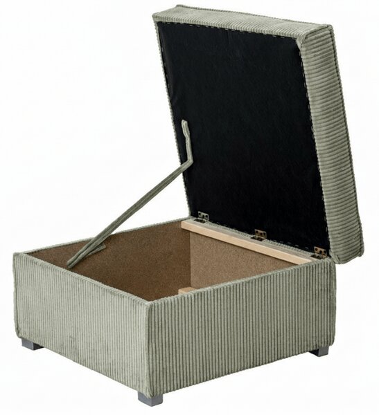 Taburet SMART COSARO s úložným prostorem 65x65 cm, mentolový