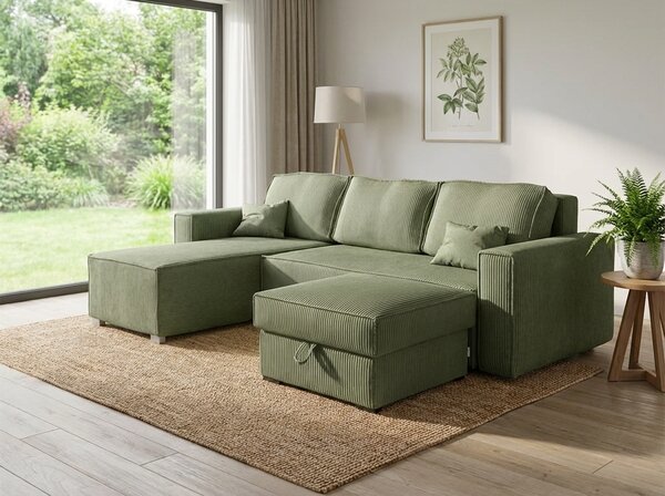 Taburet SMART COSARO s úložným prostorem 65x65 cm, mentolový