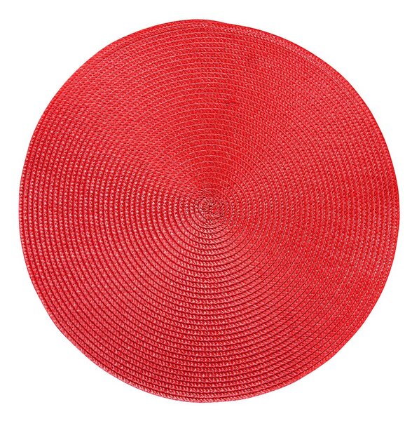 AMBIENTE Prostírání kulaté 38 cm - červená