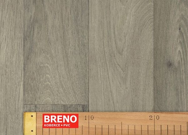 Breno PVC SUPERTEX NEW Camargue 572 - šedé dřevo, šíře 400 cm