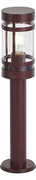 Moderní venkovní lampa tmavě červená 50 cm IP44 - Gleam