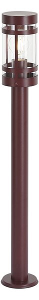 Moderní venkovní lampa tmavě červená 80 cm IP44 - Gleam