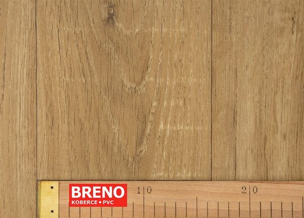 Breno PVC SUPERTEX NEW Sorbonne 545 - hnědé dřevo, šíře 400 cm