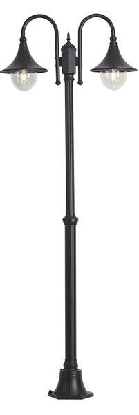 Klasická venkovní lucerna černá 200 cm IP44 - Daphne