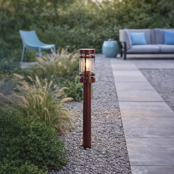 Moderní venkovní lampa tmavě červená 80 cm IP44 - Gleam