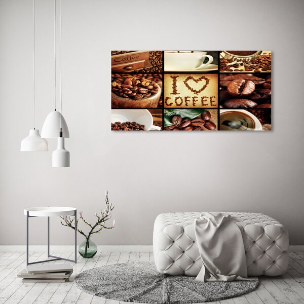 Moderní obraz canvas na rámu Káva koláž oc-61210183