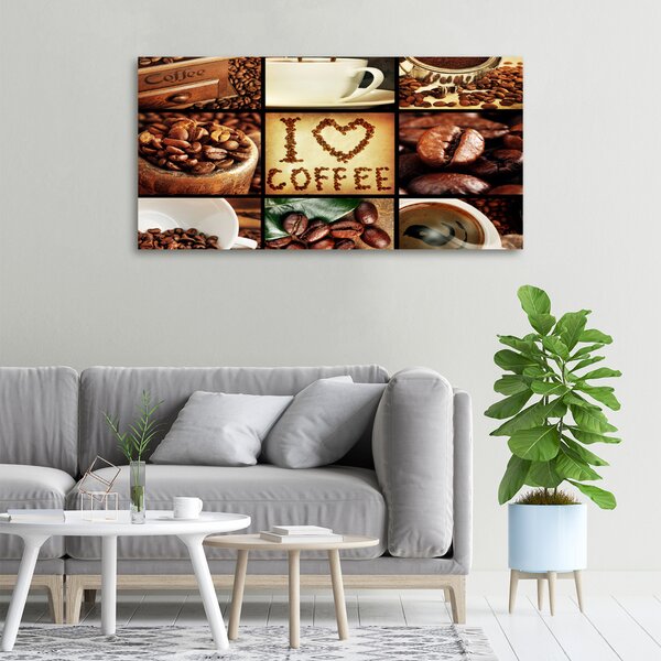 Moderní obraz canvas na rámu Káva koláž oc-61210183
