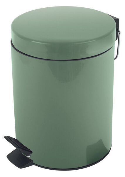 Spirella pedálový odpadkový koš SYDNEY, bazalkově zelená, ocel, 3 L