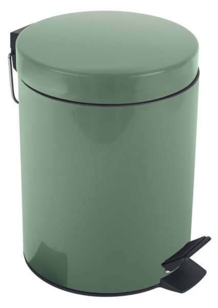 Spirella pedálový odpadkový koš SYDNEY, bazalkově zelená, ocel, 3 L