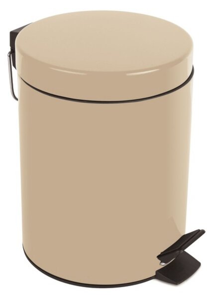 Spirella pedálový odpadkový koš SYDNEY, pískově béžová, ocel, 3 L