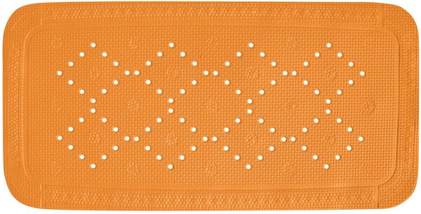 Spirella protiskluzová podložka do vany ALASKA, oranžová, PVC, 71 x 36 cm