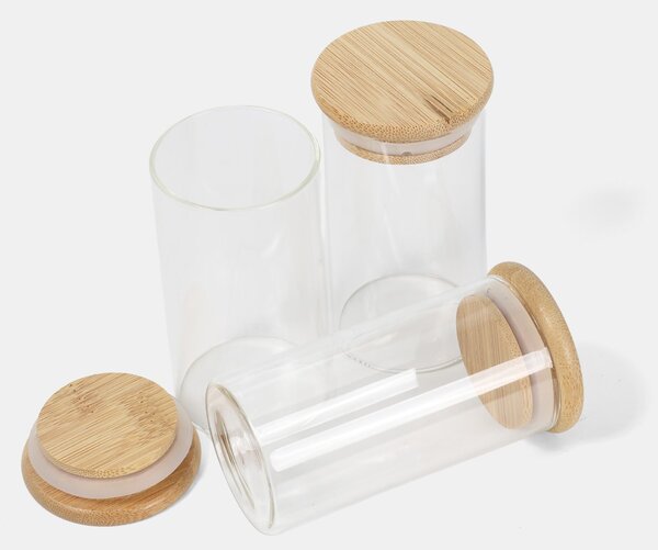 Sinsay - Sada dóz na potraviny s víkem 3 pack - clear