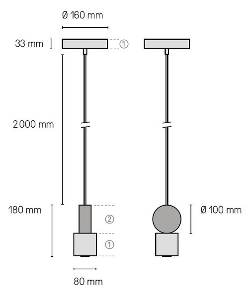 CVL Luminaires designová závěsná svítidla Calee Pendant V1