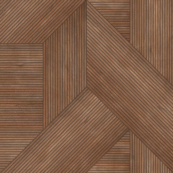 Hnědá geometrická vliesová tapeta na zeď, imitace obkladu, RE25182, Reflect, Decoprint