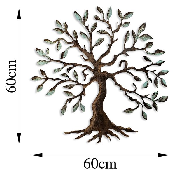 Wallity Nástěnná kovová dekorace Tree 1 vícebarevná