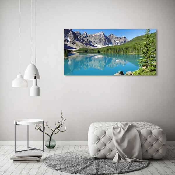 Fotoobraz na skle Jezero v horách osh-61685210