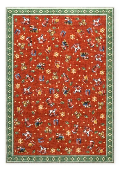 Červený/zelený koberec s vánočním motivem 160x230 cm Toy's Delight Nostalgic Noel Red Green – Villeroy&Boch