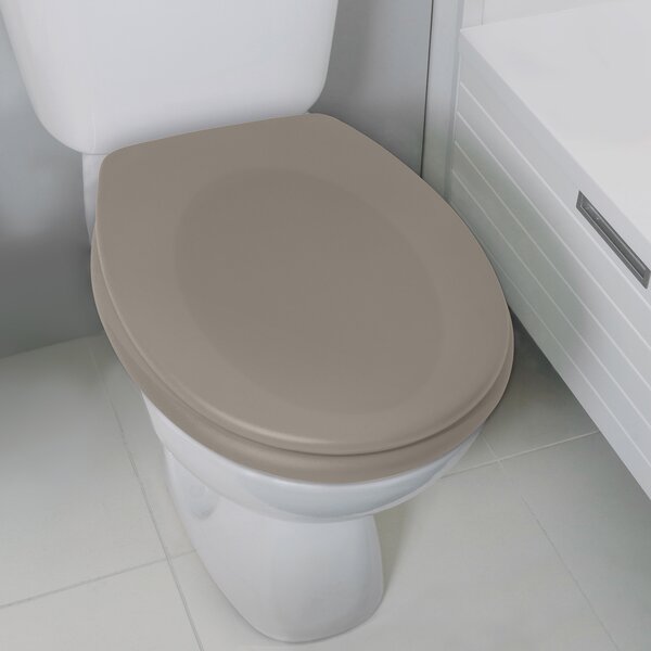 Spirella WC prkénko NEELA, soft-close, matné šedo-hnědé, duroplast