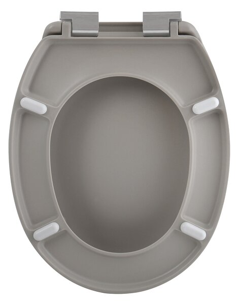 Spirella WC prkénko NEELA, soft-close, matné šedo-hnědé, duroplast