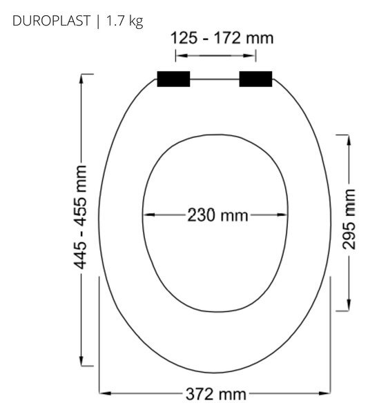 Spirella WC prkénko NEELA, soft-close, matné zelené, duroplast