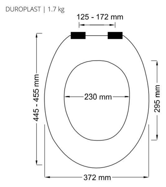 Spirella WC prkénko NEELA, soft-close, matná terakota, duroplast