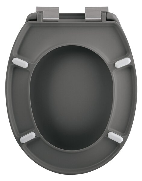Spirella WC prkénko NEELA, soft-close, matné šedé, duroplast