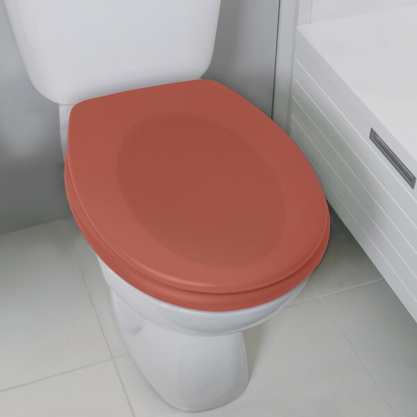 Spirella WC prkénko NEELA, soft-close, matná terakota, duroplast