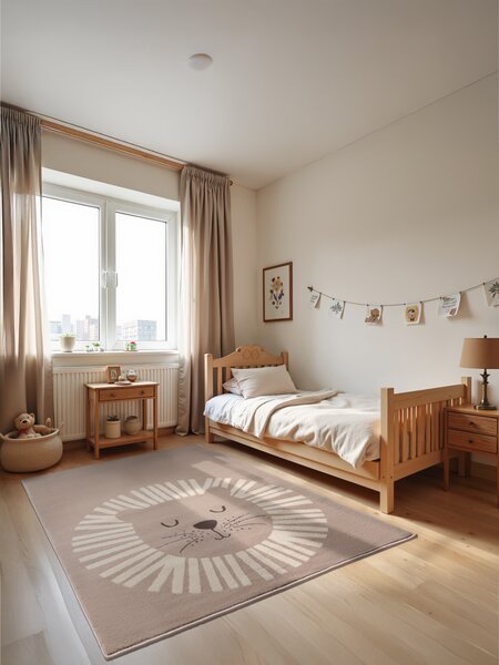 Hanse Home, Dětský koberec Adventures 106214 Beige Cream, 120x170, béžová, dětský pokoj