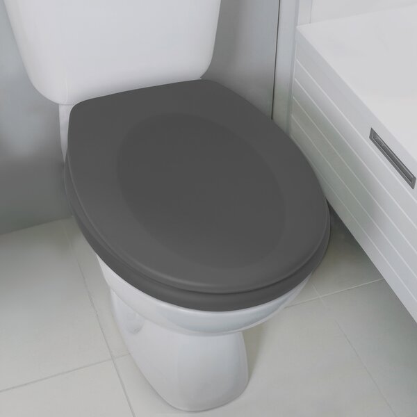 Spirella WC prkénko NEELA, soft-close, matné šedé, duroplast