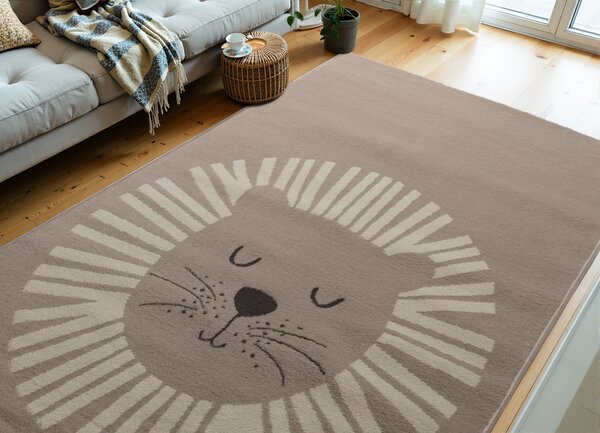 Hanse Home, Dětský koberec Adventures 106214 Beige Cream, 120x170, béžová, dětský pokoj