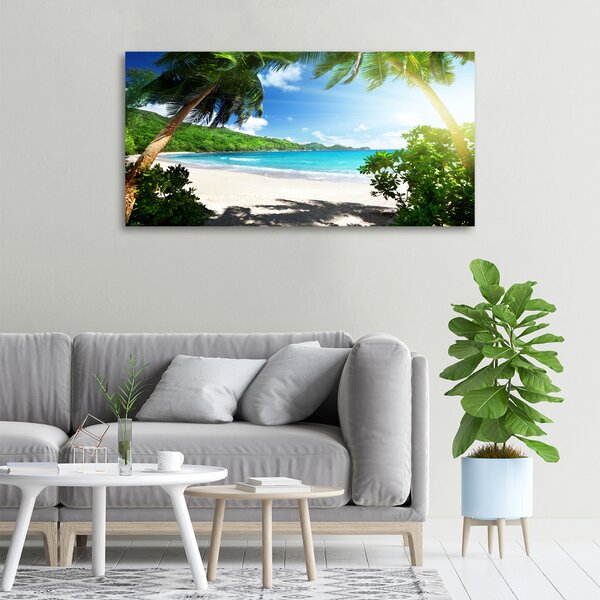 Moderní fotoobraz canvas na rámu Seychely pláž oc-61788906