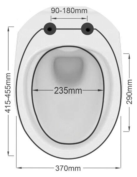 Spirella WC prkénko HARRY, světle šedé, plast