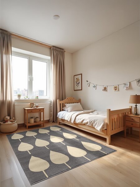 Hanse Home, Dětský koberec Adventures 106216 Grey Cream, 120x170, šedá, dětský pokoj