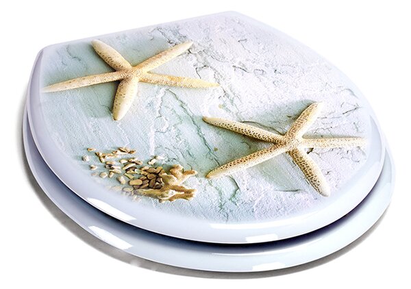 MSV WC prkénko STARFISH, s motivem, MDF