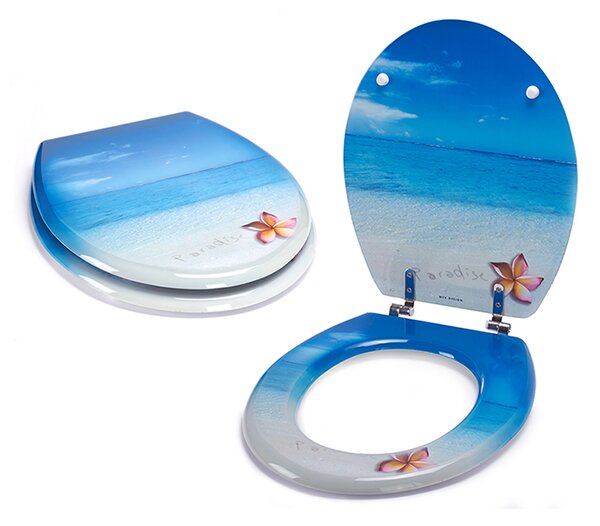 MSV WC prkénko PARADISE, s motivem, MDF