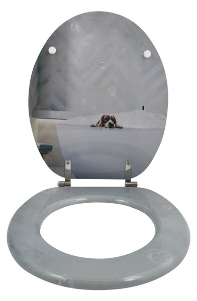 MSV WC prkénko DOGGY, s motivem, MDF