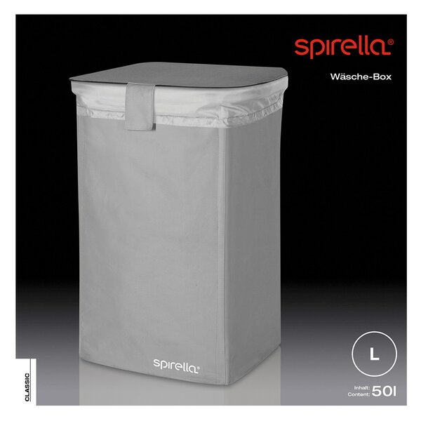 Spirella koš na prádlo CLASSIC L, šedý, polyester, 50 L