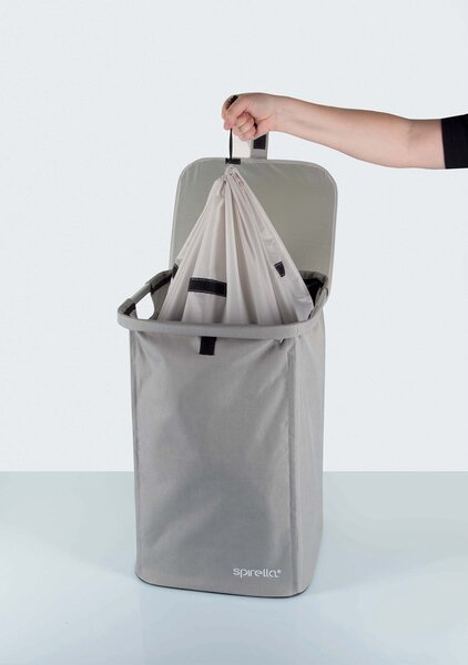 Spirella koš na prádlo CLASSIC L, šedý, polyester, 50 L