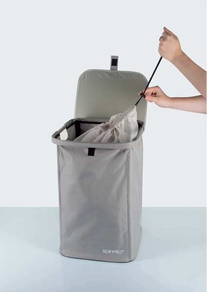 Spirella koš na prádlo CLASSIC L, šedý, polyester, 50 L
