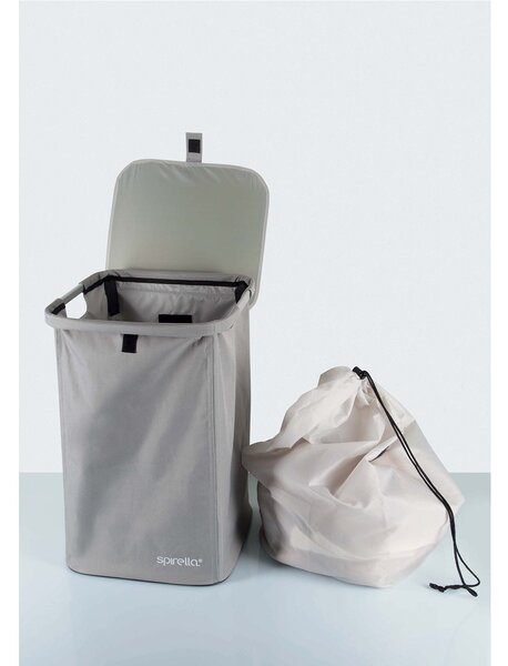 Spirella koš na prádlo CLASSIC L, šedý, polyester, 50 L