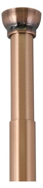 Spirella tyč na sprchový závěs KRETA, bez vrtání, měděná, hliník, 75 - 125 cm