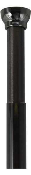 Spirella tyč na sprchový závěs KRETA, bez vrtání, titanově černá, hliník, 75 - 125 cm