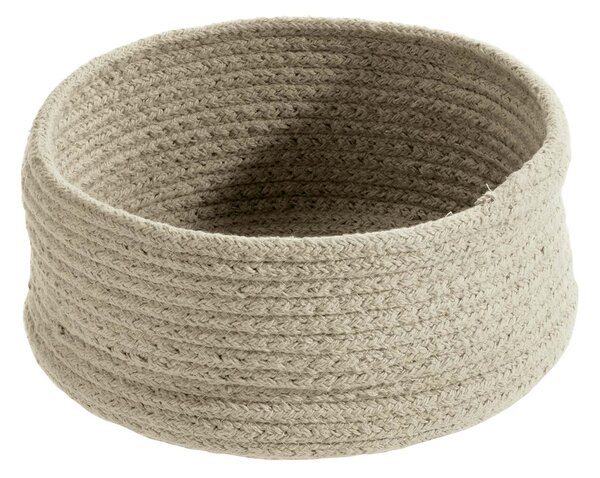 Spirella kulatý úložný košík TOBAGO, bavlna, 21 x 10 cm