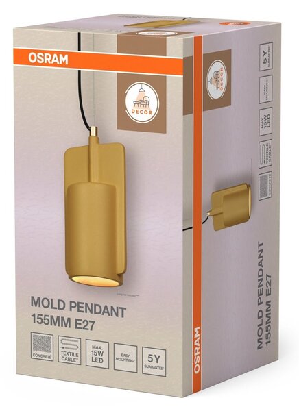 Závěsné svítidlo Decor Mold 155MM 1XE27, Zlaté