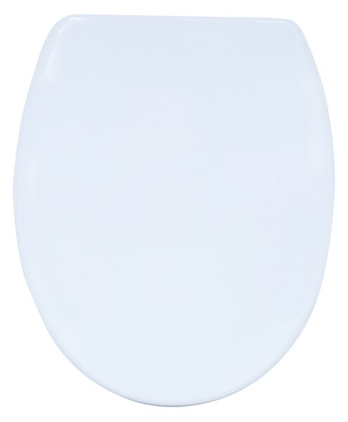 MSV WC prkénko, bílé, duroplast, panty z nerezové oceli