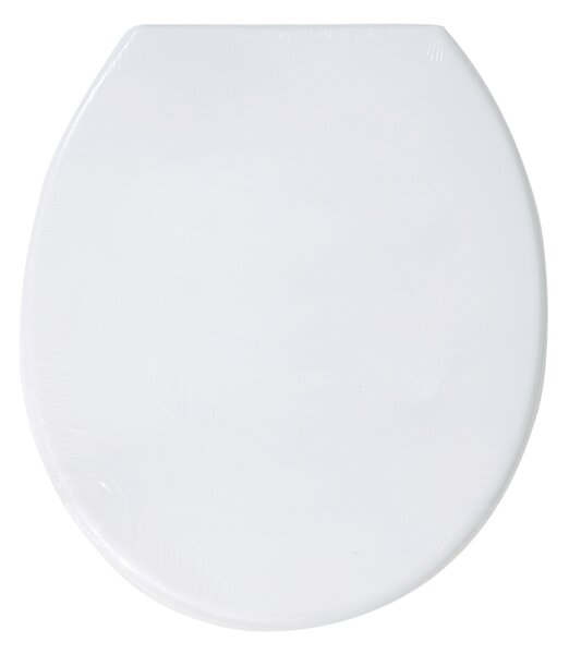 MSV WC prkénko, bílé, plast, panty z nerezové oceli